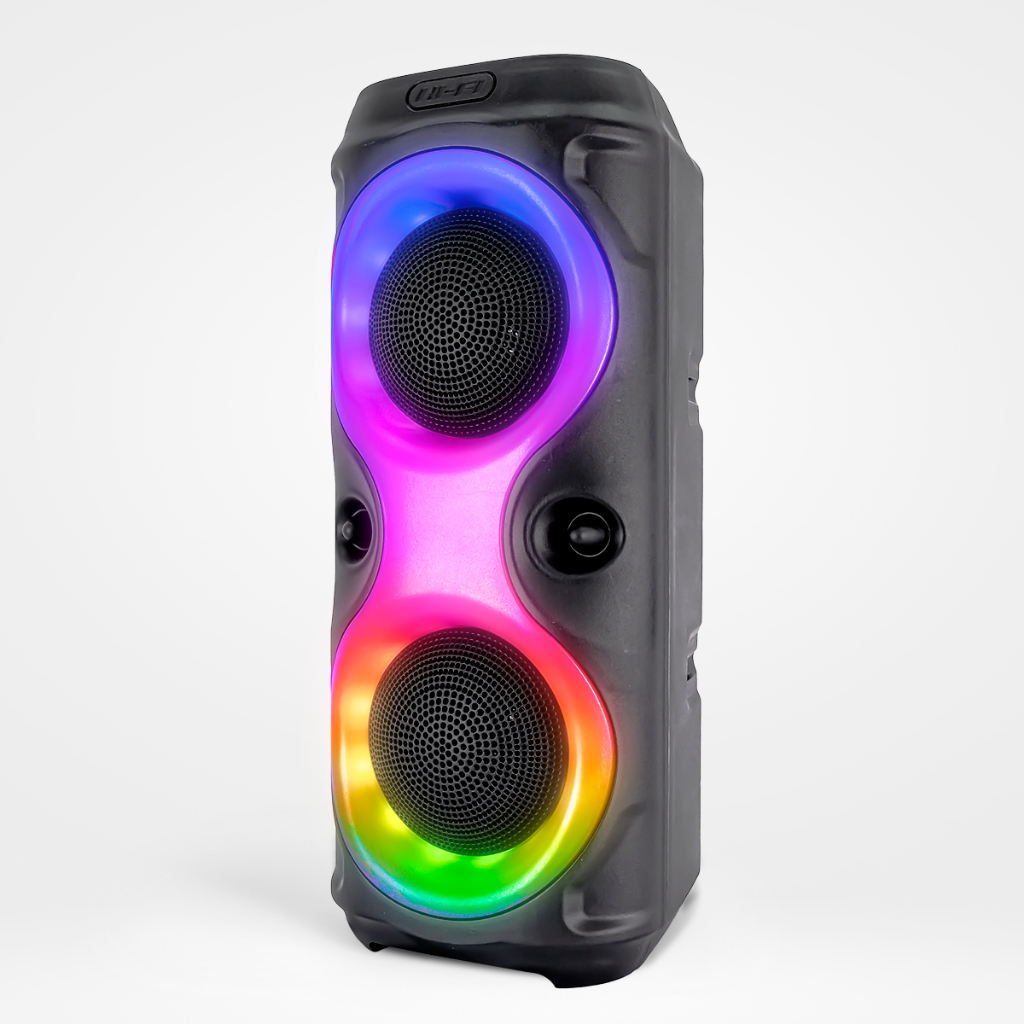 Caixa de som Bluetooth Portátil Com Led RGB Portátil FM USB TWS 30W Para Praia, Festa ou Viagem 2
