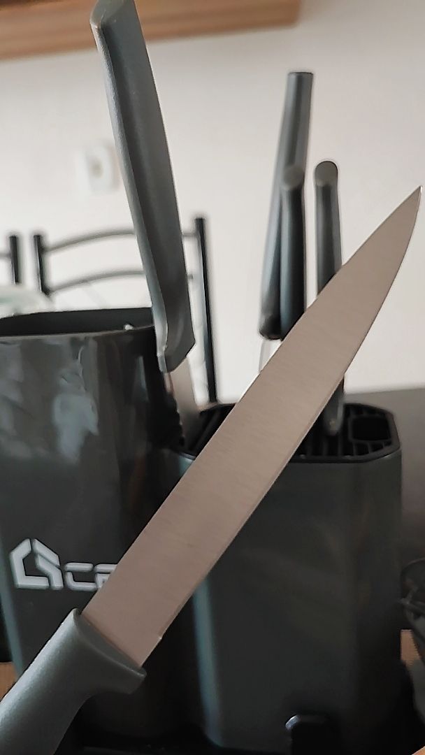 Kit 19 Pçs Utensílios Cozinha Completo Facas Silicone e Plástico 8