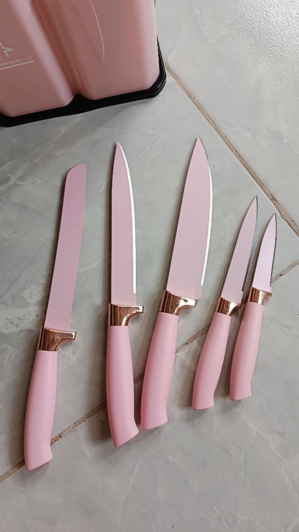 Kit 19 Pçs Utensílios Cozinha Completo Facas Silicone e Plástico 10