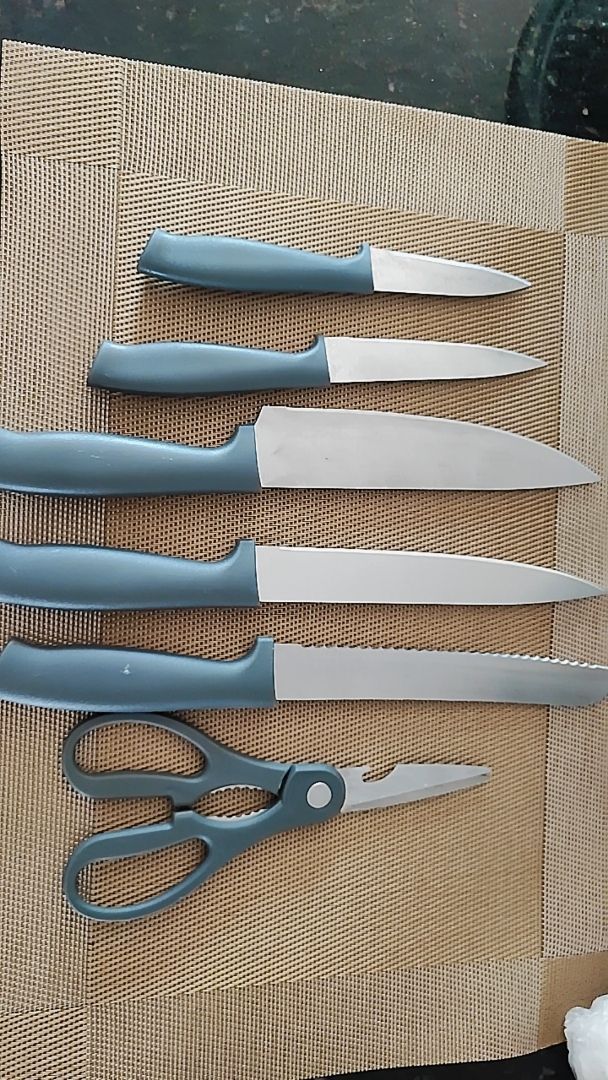 Kit 19 Pçs Utensílios Cozinha Completo Facas Silicone e Plástico 13