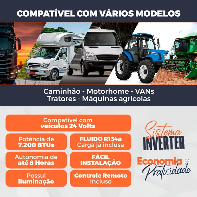 Ar Condicionado Elétrico De Teto Caminhão 24v (inverter) 4