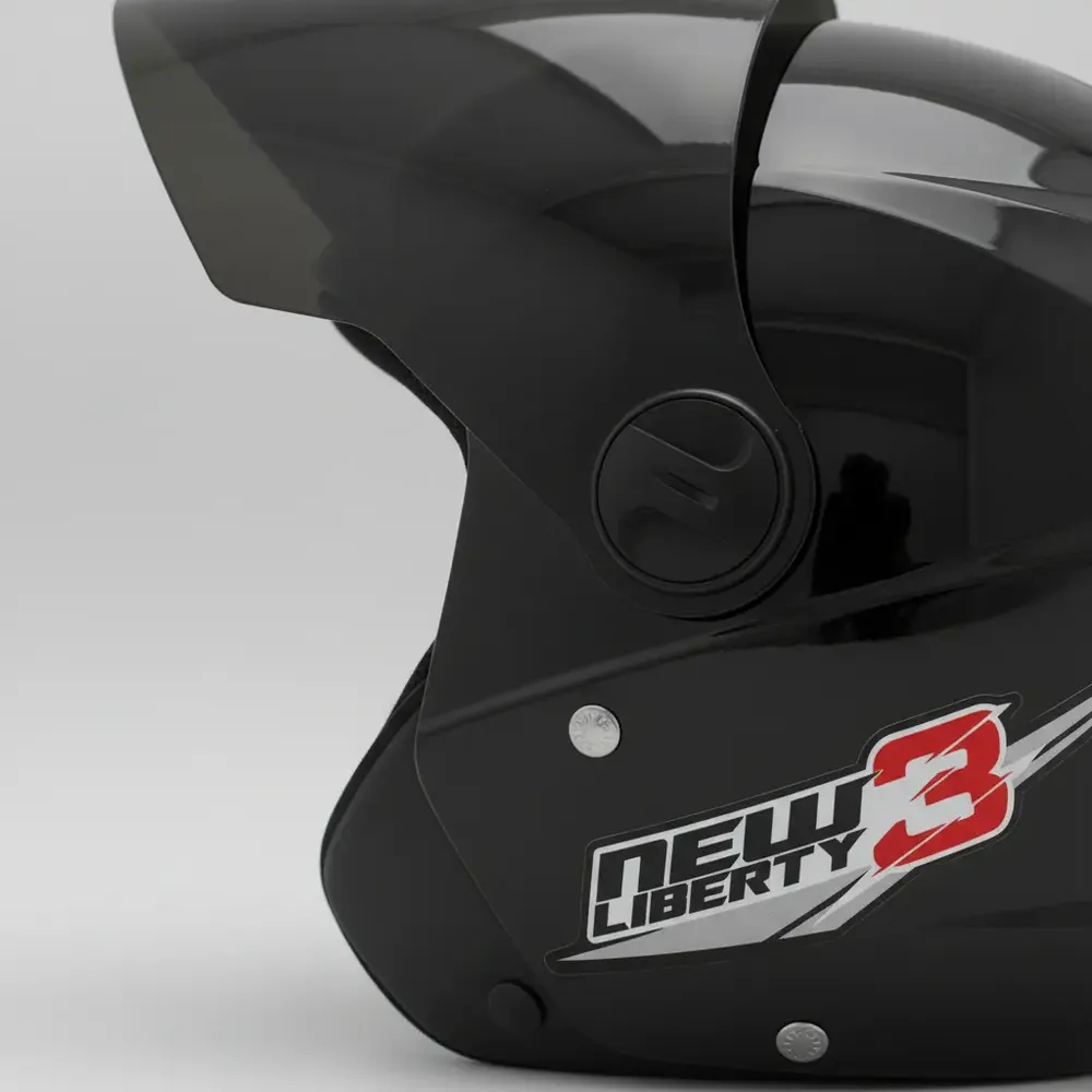 Capacete de Moto Aberto Preto Pro Tork New Liberty Three Tamanho 56 4