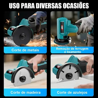 Esmerilhadeira Lixadeira Angular 36v Brushless Sem Fio 6