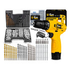 Parafusadeira Furadeira 3/8 A Bateria Tb12a The Black Tools Jogo Brocas E Buchas 300 Peças 7