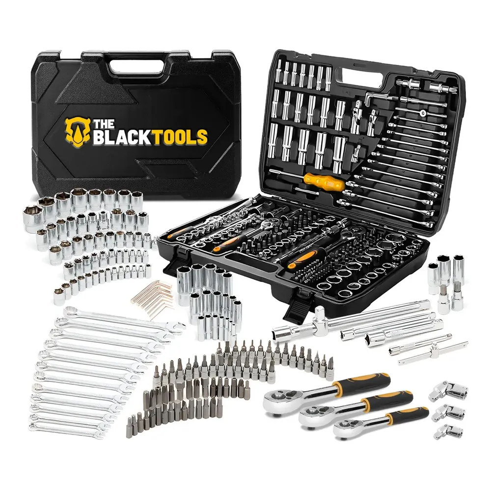 Jogo Soquetes Catracas Ferramentas Kit Chave 216 Peças Completa Oficina Master Maleta Tkf216 The...