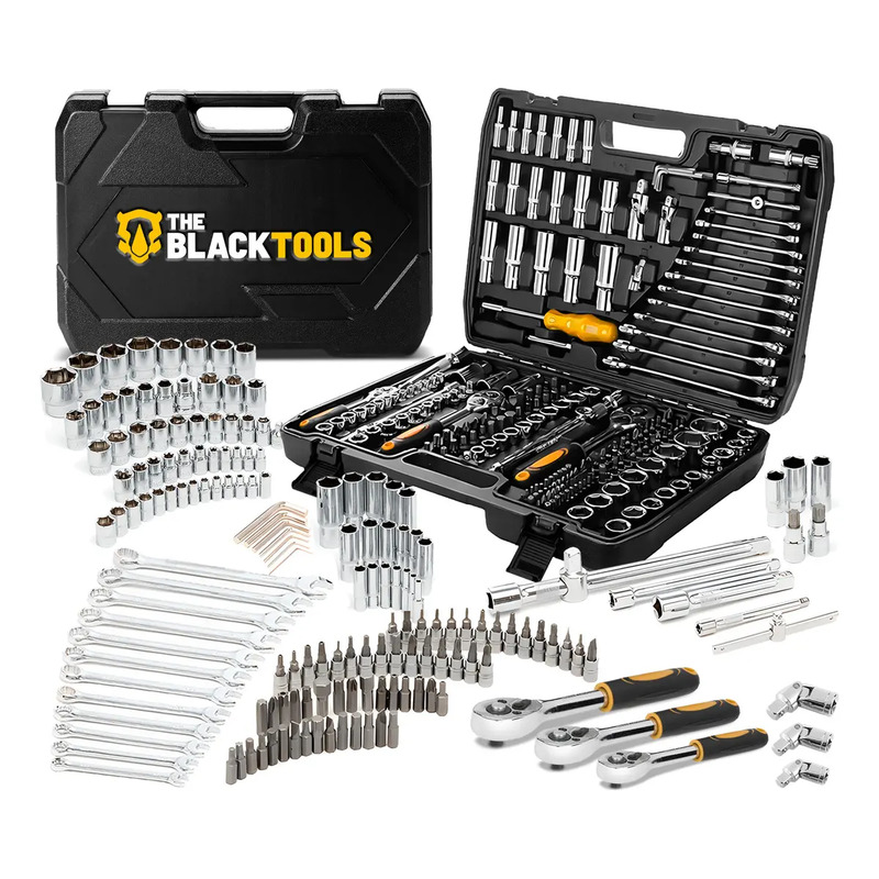 Jogo Soquetes Catracas Ferramentas Kit Chave 216 Peças Completa Oficina Master Maleta Tkf216 The... 3