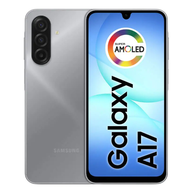 Celular Samsung Galaxy A17 Com IA, 128 GB, 4 GB RAM, Câm 50MP, Tela 6.7, NFC, IP54 Cinza