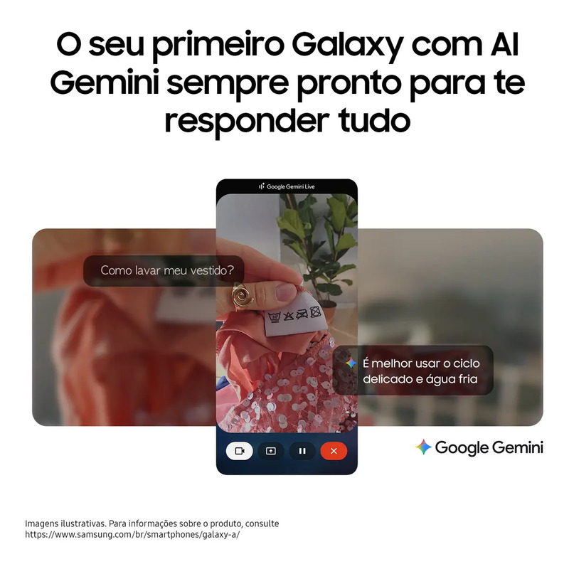 Celular Samsung Galaxy A17 Com IA, 128 GB, 4 GB RAM, Câm 50MP, Tela 6.7, NFC, IP54 Cinza 3