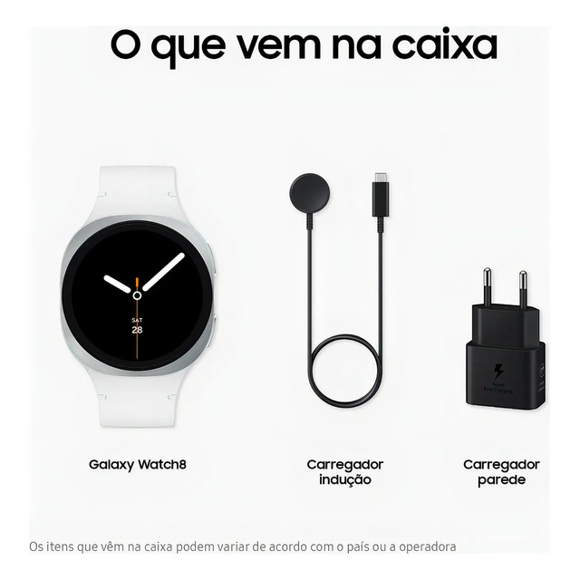 Smartwatch Samsung Galaxy Watch8 LTE 44mm Prata