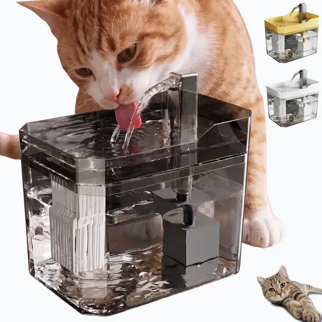 Fonte De Agua Para Gato Cachorro Bebedouro Automático Bivolt 127/220v Cinza escuro 4