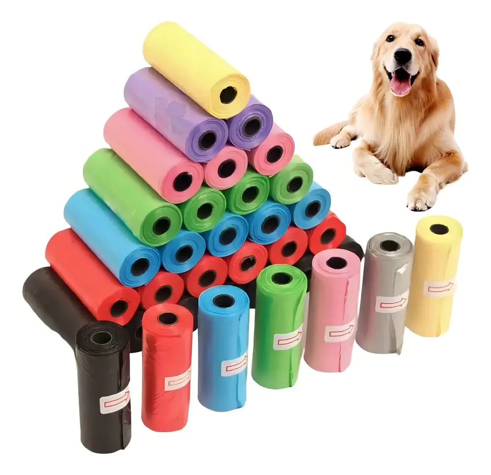 Kit 15 Refil Cata Caca Rolinhos Pet Sacolas Saquinho Lixo 225 Unidades